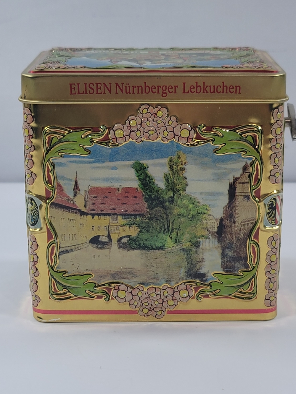 Vintage Weissella Elisen Nurnberger Lebkuchen German Tin Christmas Music Box